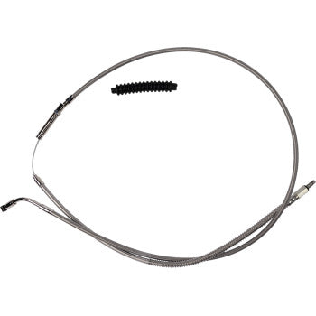BARNETT High-Efficiency Stainless Steel Clutch Cable for Harley-Davidson - +8" 102-30-10072-8