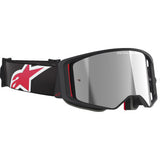 ALPINESTARS GOGGLES Goggle Supertech Corp Blk/Red Mirror-Silver 5100325-1434