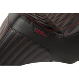LE PERA Tailwhip Seat - Red Double Diamond Stitch - FLH/FLT '23-'24 LV-587DD-R01