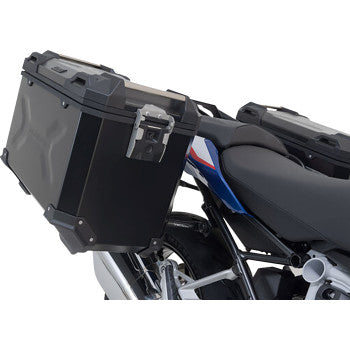SW-MOTECH TRAX ADV Aluminum Case System - Black - BMW R 1200/1250 R '14-'24 KFT.07.573.70100/B