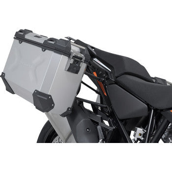 SW-MOTECH TRAX ADV Aluminum Case System - Silver - KTM Super Adventure 1290 R/S '21-'24 KFT.04.835.70000/S