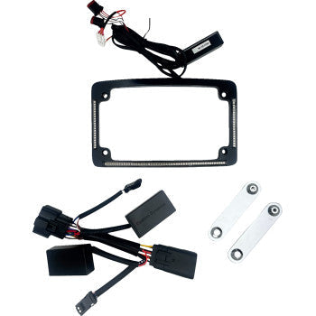CUSTOM DYNAMICS License Plate Frame - LED - Black TF05-23-B