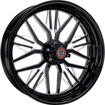 PERFORMANCE MACHINE Wheel - Phatour - Front - Dual Disc/with ABS - Black/Contrast Cut Platinum - 18x5.5  1204-7814R-NVSAP-BMP
