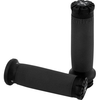 BURLY BRAND Grip Set Burly Hawk Tbw Billet Black Machined B16-1009BM