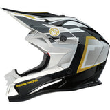 MOOSE OFFROAD MR3 Helmet - F.A.F. - White/Black/Gold - XL 0110-8931