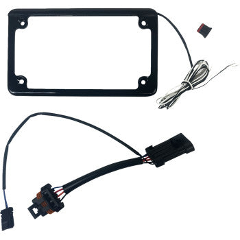 CUSTOM DYNAMICS Lighted License Plate Frame - Gloss Black CD-LPF-GEN