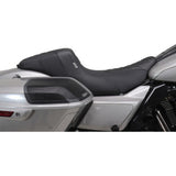 MUSTANG Kodlin Signature Series Squareback™ Seat - Black w/ Gunmetal Stitch - FLH/FLT '23-'24 76324GM