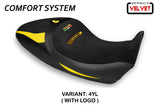 Tappezzeria Italia Ducati Diavel 1260 1260S 2019-2023 Seat Cover Comfort in Yellow and Black