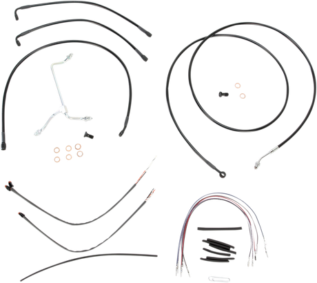BURLY BRAND Control Kit - 15" Ape Hanger Handlebars B30-1114