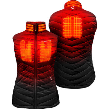GERBING HEATED CLOTHING Women's 7V Khione Puffer Heated Vest 2.0 - Black - XS GERKPVST7VWBXS