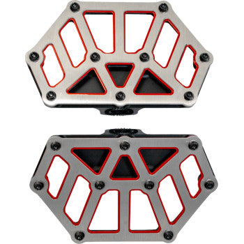 KODLIN USA NXL Mini Floorboards - Black w/ Red Accent K73254-RL