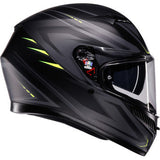 AGV K3 Helmet - Syth - Matte Black/Yellow Fluo - Medium  2118381004-026-M
