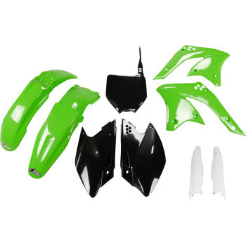 UFO Body Kit - OEM Green/Black - Kawasaki - KX '08  KAKIT210F@999