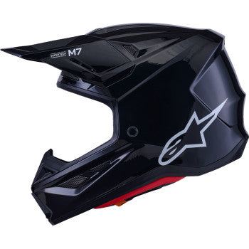 ALPINESTARS SM7 Helmet - Solid - Gloss Black - 2XL 8301426-1180-XXL