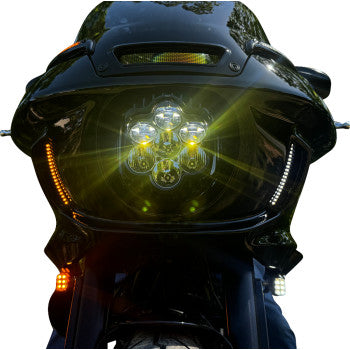CUSTOM DYNAMICS Fairing Vent Light - Amber/White CD-LRST-VENT-B