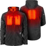 GERBING HEATED CLOTHING 7V Thermite Fleece Heated Jacket 2.0 - Gray - Small GER-TFJKT-7V-M-G-S