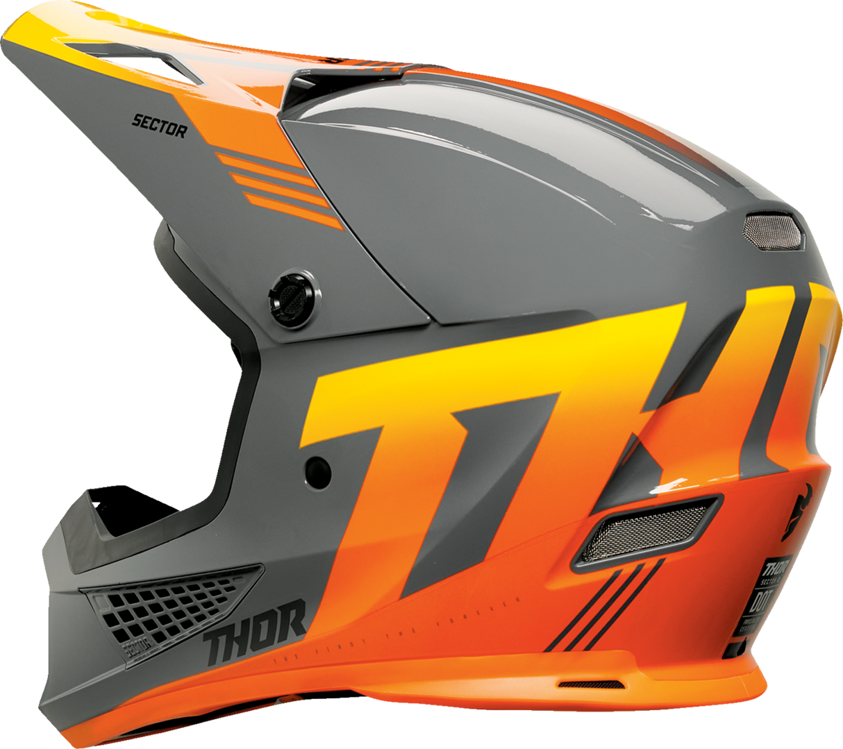 THOR Sector 2 Helmet - Carve - Charcoal/Orange - XS 0110-8121