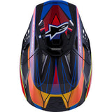 ALPINESTARS Supertech M10 Helmet - MIPS® - Era - Gloss Blue/Red/Yellow Fluo - 2XL 8301223-7356-XXL