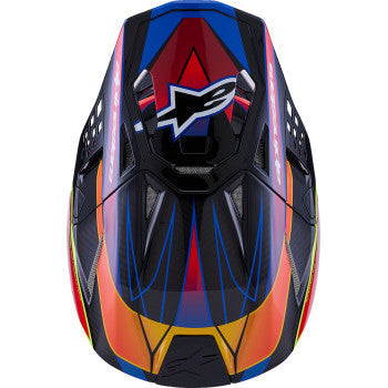 ALPINESTARS Supertech M10 Helmet - MIPS® - Era - Gloss Blue/Red/Yellow Fluo - Medium 8301223-7356-M