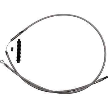 BARNETT High-Efficiency Stainless Steel Clutch Cable for Harley-Davidson - +6" 102-30-10068-6