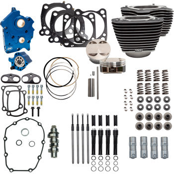 S&S CYCLE Power Pack - 4.375" Stroke - Oil Cooled - Black w/Highlights - M8 310-1056C