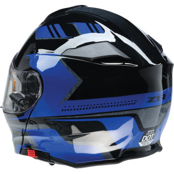 Z1R Solaris 2.0 Helmet - First Tracks - Electric - Dual Pane - Black/Blue - 2XL 0120-0836