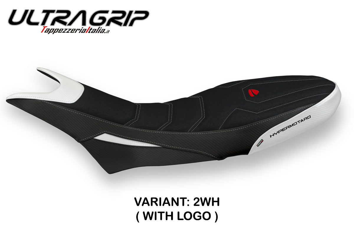 Tappezzeria Italia Ducati Hypermotard 950 2019-2025 Seat Cover Ultragrip in White