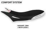 Tappezzeria Italia Ducati Hypermotard 950 2019-2025 Seat Cover Comfort in White