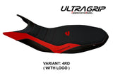 Tappezzeria Italia Ducati Hypermotard 821 939 2013-2018 Seat Cover Ultragrip in Red and Black