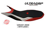 Tappezzeria Italia Ducati Hypermotard 821 939 2013-2018 Seat Cover Ultragrip in Red and White