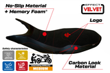 Ducati Hypermotard 821 939 2013-2018 Seat Cover Tappezzeria Italia Comfort in Black