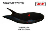 Ducati Hypermotard 821 939 2013-2018 Seat Cover Tappezzeria Italia Comfort in Black