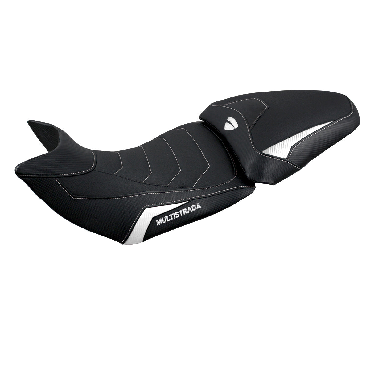 Tappezzeria Italia Ducati Multistrada 1200 1260 2015-2020 Seat Cover Ultragrip in White