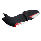 Tappezzeria Italia Ducati Multistrada 1200 1260 2015-2020 Seat Cover Ultragrip in White and Red