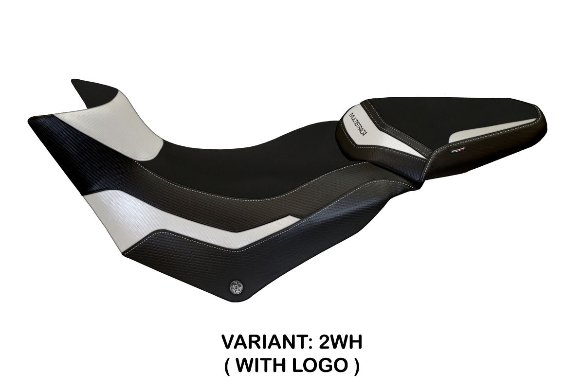 Tappezzeria Italia Ducati Multistrada 950 2017-2021 Seat Cover in White and Black