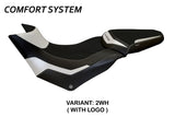 Tappezzeria Italia Ducati Multistrada 950 2017-2021 Seat Cover Comfort in White and Black