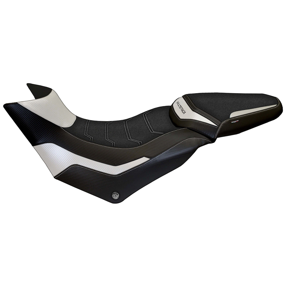 Tappezzeria Italia Ducati Multistrada 950 2017-2021 Seat Cover Ultragrip in White