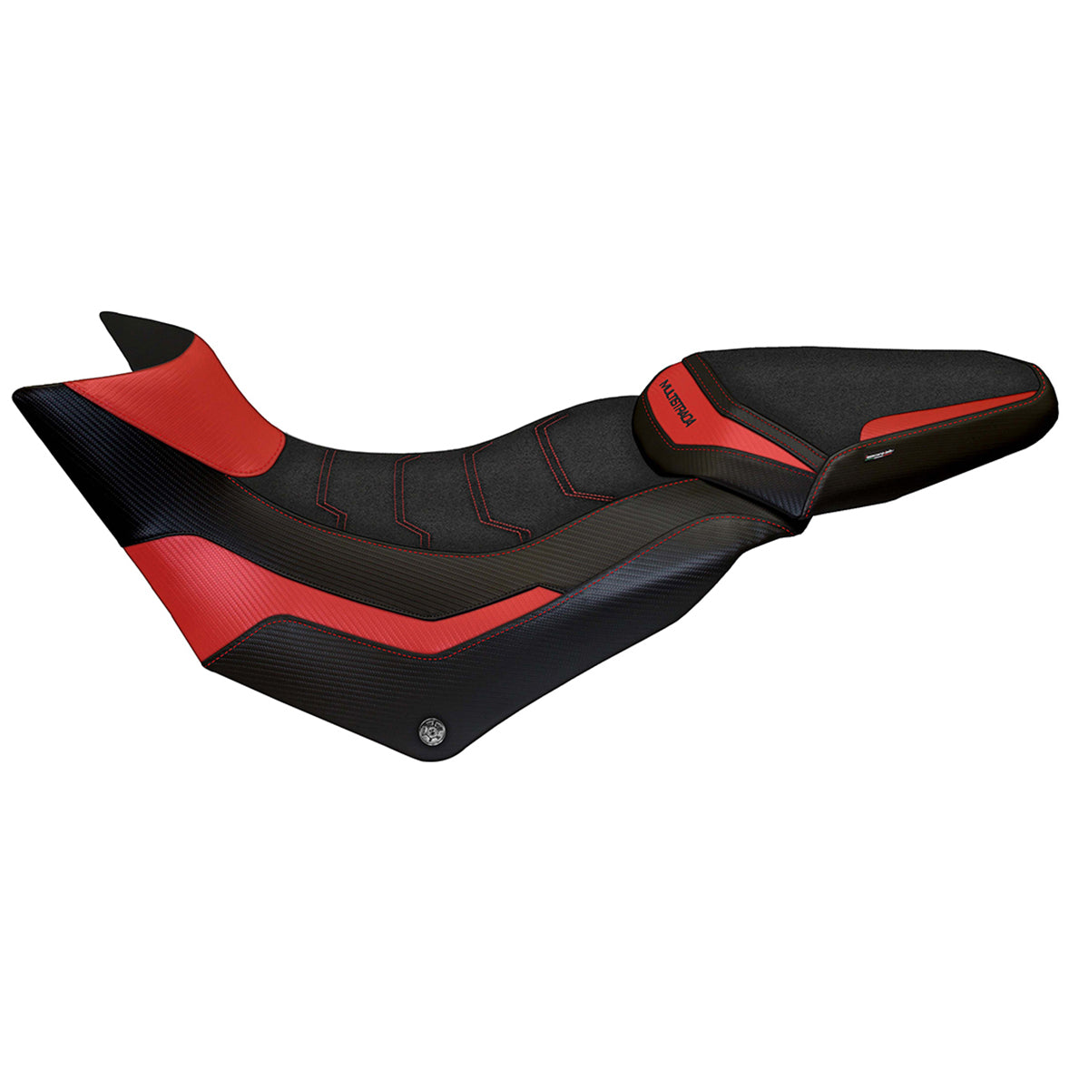 Tappezzeria Italia Ducati Multistrada 950 2017-2020 2021 Seat Cover Ultragrip in Red and Black