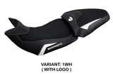 Ducati Multistrada V2 2021-2024 Seat Cover Tappezzeria Italia in White and Black