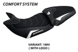 Tappezzeria Italia Ducati Multistrada V2 2021-2024 Seat Cover Comfort in White and Black