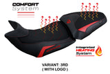 Tappezzeria Italia Ducati Multistrada V2 2021-2024 Comfort Heated Seat Cover in Red