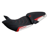 Tappezzeria Italia Ducati Multistrada V2 2021-2024 Seat Cover Ultragrip in White and Red