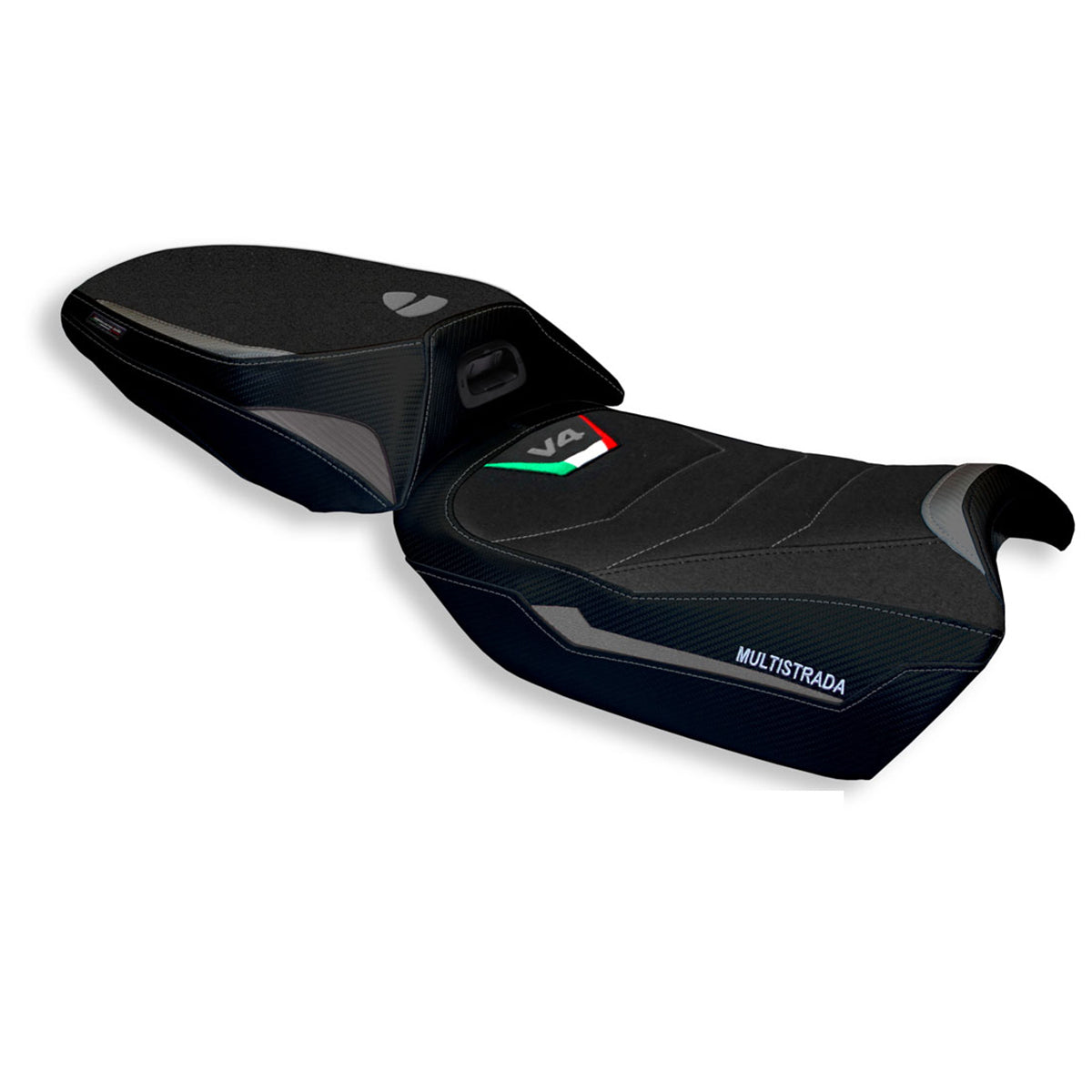 Tappezzeria Italia Ducati Multistrada V4 2021-2025 Heated Seat Cover Ultragrip in Grey