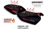 Tappezzeria Italia Ducati Multistrada V4 V4S 2021-2025 Comfort Heated Seat Cover in Red