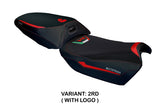 Tappezzeria Italia Ducati Multistrada V4 Rally 2023-2025 Heated Seat Cover in Red and Black