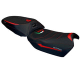 Tappezzeria Italia Ducati Multistrada V4 Rally 2023-2025 Seat Cover heated Ultragrip in Red and Black