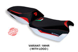 Tappezzeria Italia Ducati Multistrada V4 V4S 2021-2025 Seat Cover in White, Red and Black