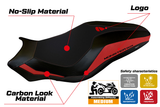 Tappezzeria Italia Ducati Monster 821 1200 2017-2020 Seat Cover in Red and Black
