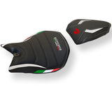 Tappezzeria Italia Ducati Panigale 1299 2015-2018 Seat Cover Ultragrip in White and Black