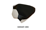 Tappezzeria Italia Ducati Panigale V4 Passenger 2018-2024 Seat Cover in White and Black